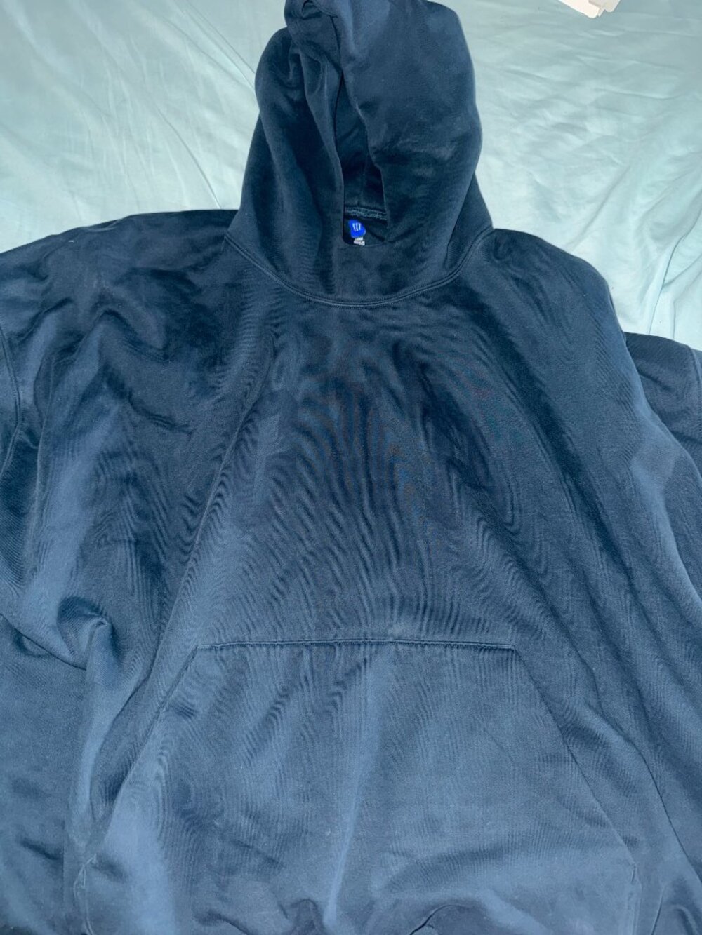 Yeezy x Gap Engineered By Balenciaga Dove Hoodie Dark Blue - Picture 2 of 2